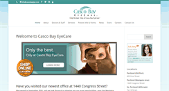 Desktop Screenshot of cascobayeye.com