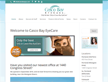 Tablet Screenshot of cascobayeye.com
